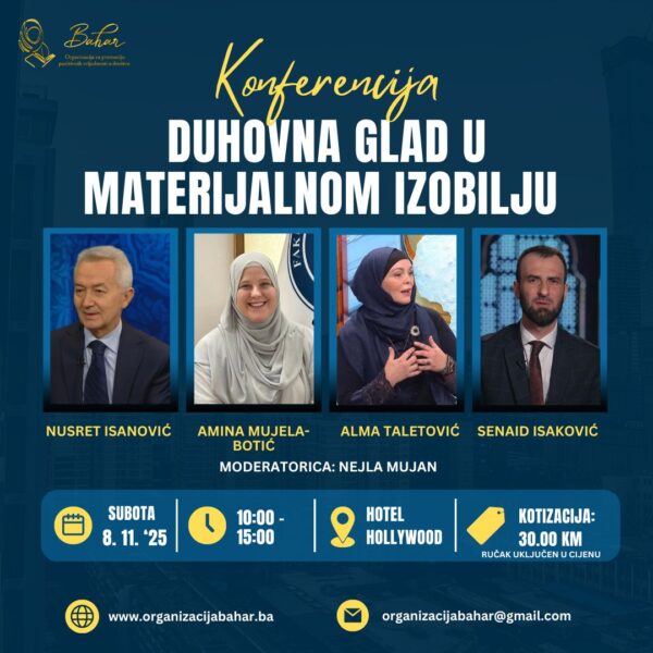 Najava konferencije “Duhovna glad u materijalnom izobilju”